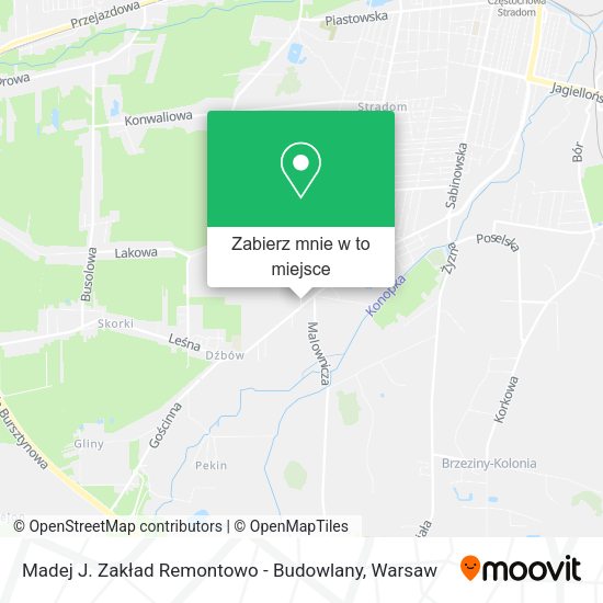 Mapa Madej J. Zakład Remontowo - Budowlany