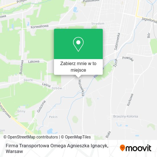 Mapa Firma Transportowa Omega Agnieszka Ignacyk