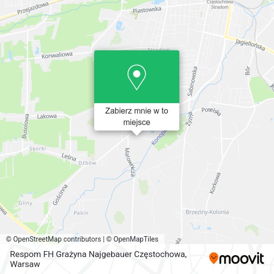 Mapa Respom FH Grażyna Najgebauer Częstochowa