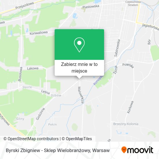 Mapa Byrski Zbigniew - Sklep Wielobranżowy