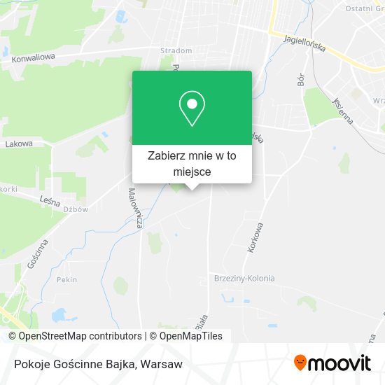 Mapa Pokoje Gościnne Bajka