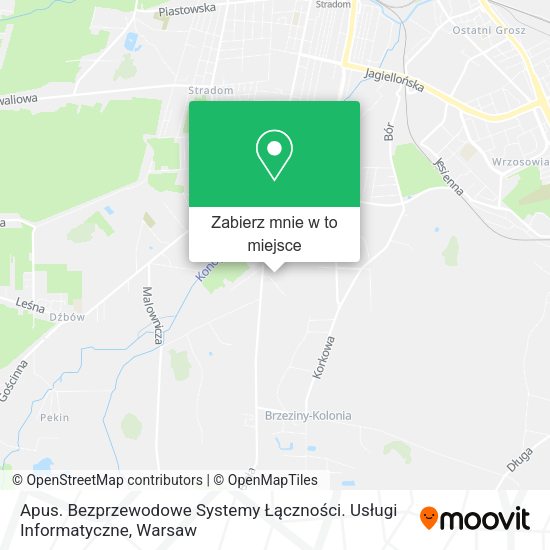 Mapa Apus. Bezprzewodowe Systemy Łączności. Usługi Informatyczne