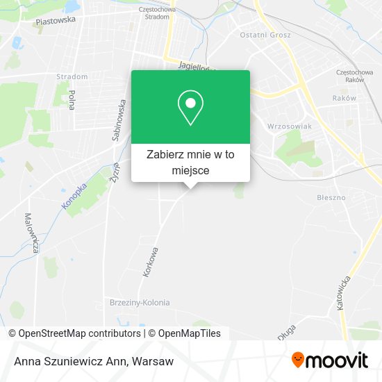 Mapa Anna Szuniewicz Ann