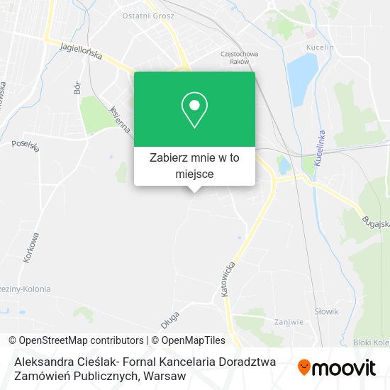 Mapa Aleksandra Cieślak- Fornal Kancelaria Doradztwa Zamówień Publicznych