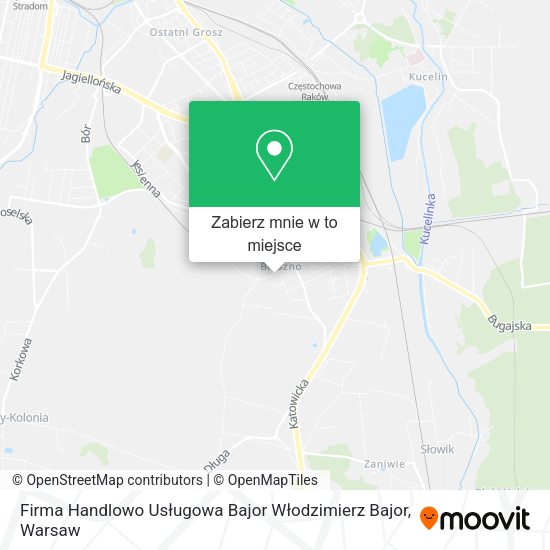 Mapa Firma Handlowo Usługowa Bajor Włodzimierz Bajor