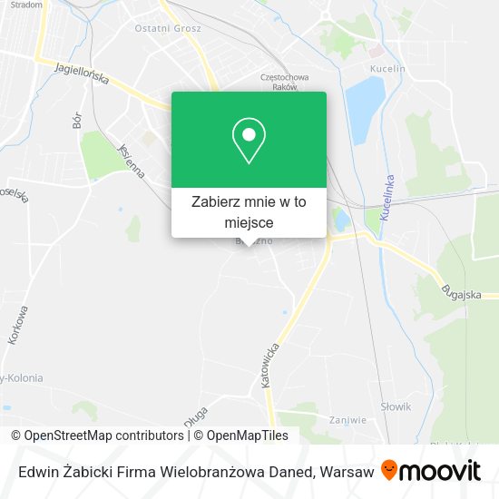 Mapa Edwin Żabicki Firma Wielobranżowa Daned