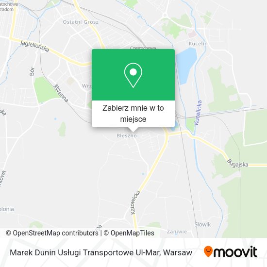 Mapa Marek Dunin Usługi Transportowe Ul-Mar