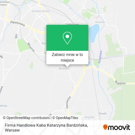 Mapa Firma Handlowa Kaba Katarzyna Bardzińska