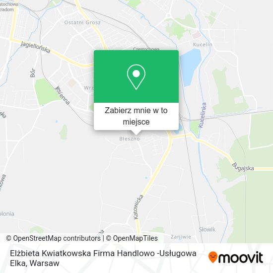 Mapa Elżbieta Kwiatkowska Firma Handlowo -Usługowa Elka