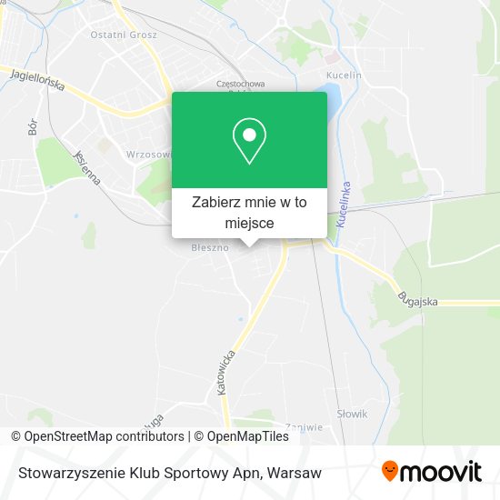 Mapa Stowarzyszenie Klub Sportowy Apn