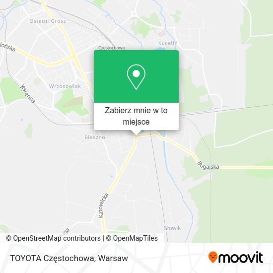 Mapa TOYOTA Częstochowa