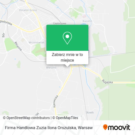 Mapa Firma Handlowa Zuzia Ilona Orszulska