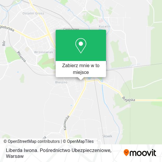 Mapa Liberda Iwona. Pośrednictwo Ubezpieczeniowe