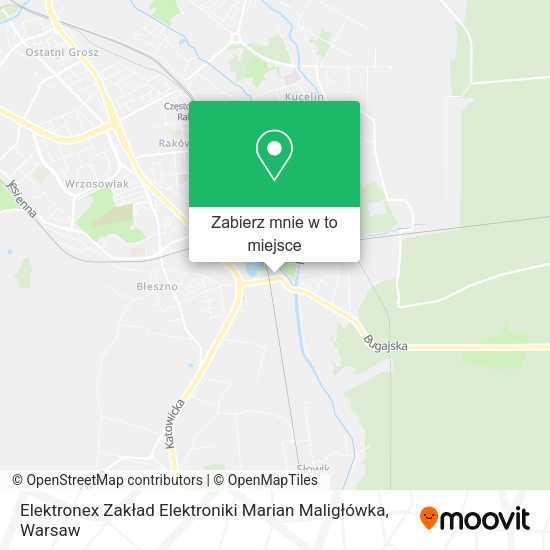 Mapa Elektronex Zakład Elektroniki Marian Maligłówka