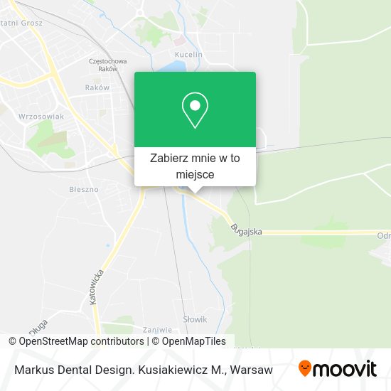 Mapa Markus Dental Design. Kusiakiewicz M.