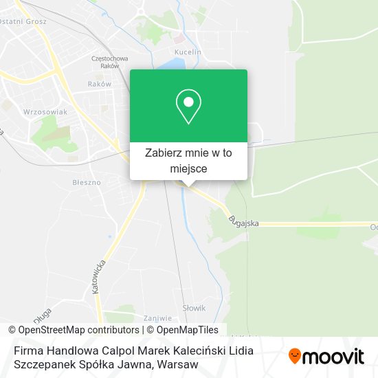 Mapa Firma Handlowa Calpol Marek Kaleciński Lidia Szczepanek Spółka Jawna