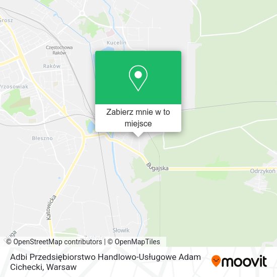 Mapa Adbi Przedsiębiorstwo Handlowo-Usługowe Adam Cichecki