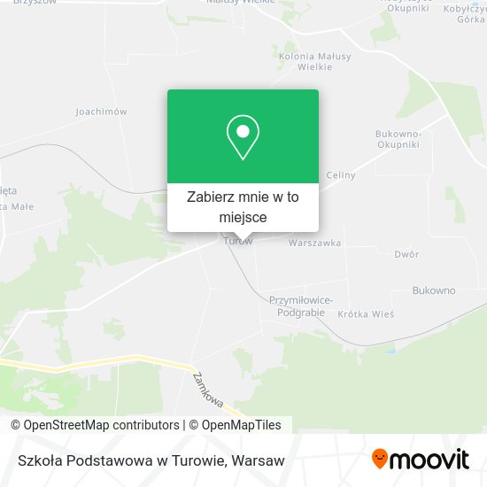 Mapa Szkoła Podstawowa w Turowie