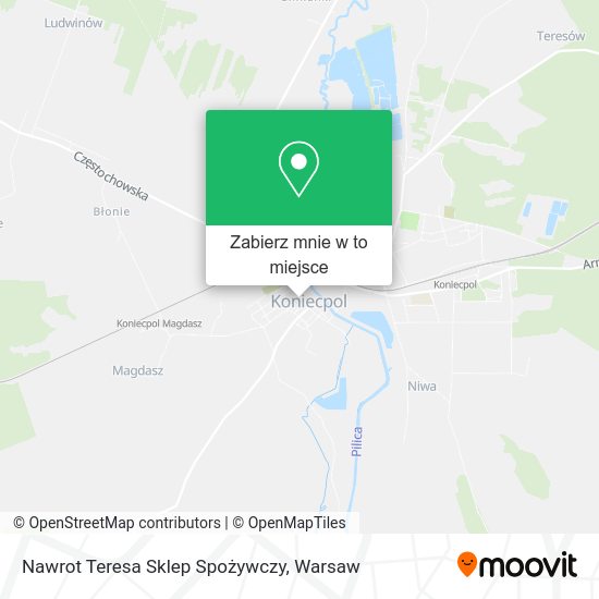 Mapa Nawrot Teresa Sklep Spożywczy