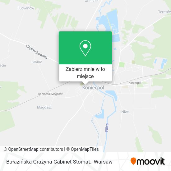 Mapa Bałazińska Grażyna Gabinet Stomat.