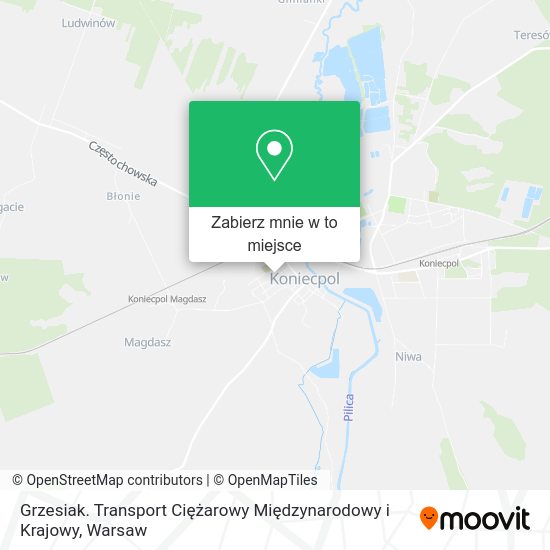 Mapa Grzesiak. Transport Ciężarowy Międzynarodowy i Krajowy