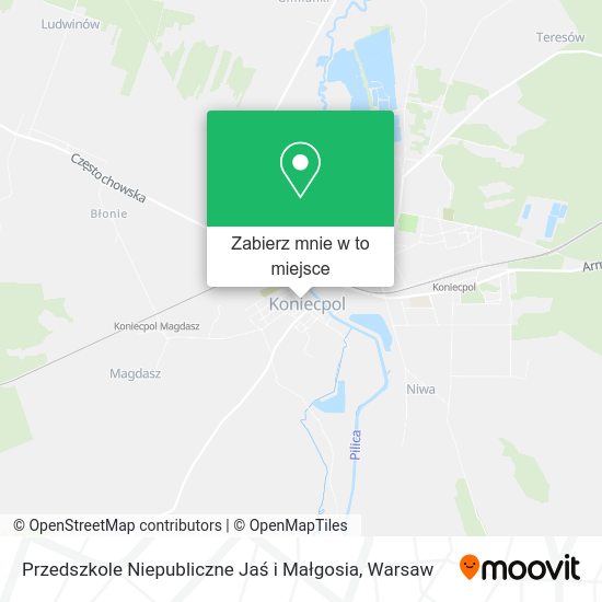 Mapa Przedszkole Niepubliczne Jaś i Małgosia