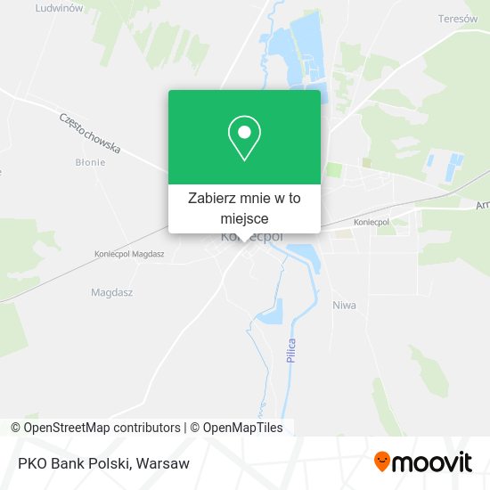 Mapa PKO Bank Polski