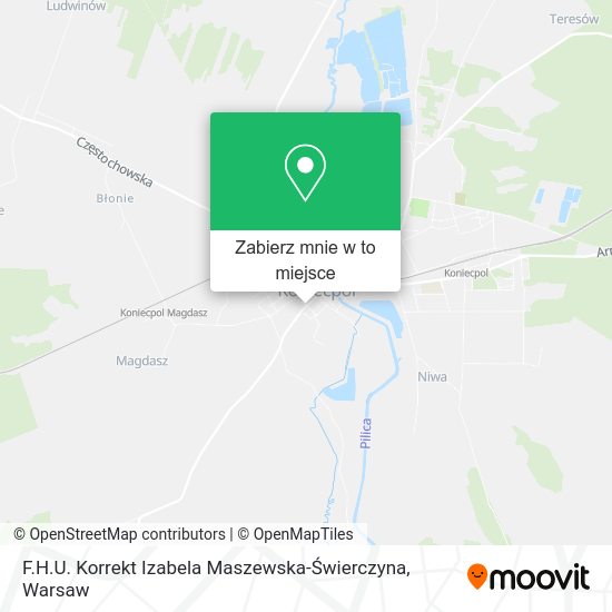 Mapa F.H.U. Korrekt Izabela Maszewska-Świerczyna