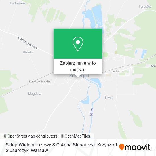 Mapa Sklep Wielobranzowy S C Anna Slusarczyk Krzysztof Slusarczyk