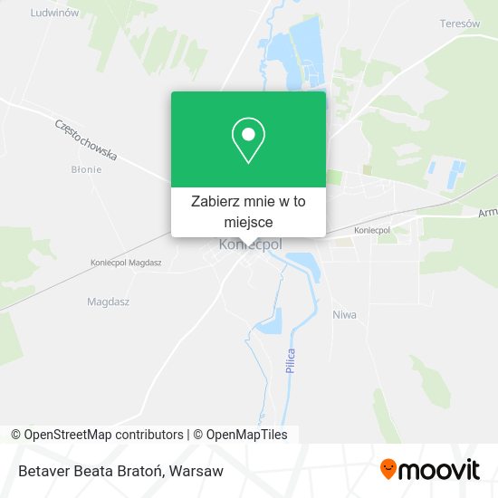 Mapa Betaver Beata Bratoń