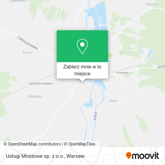 Mapa Usługi Mostowe sp. z o.o.