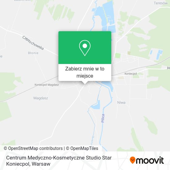 Mapa Centrum Medyczno-Kosmetyczne Studio Star Koniecpol