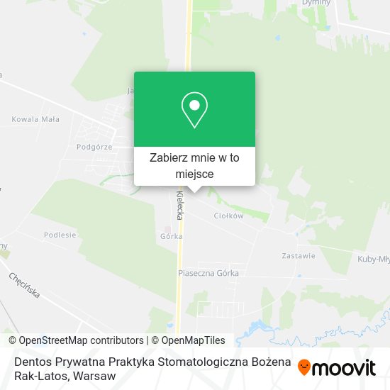 Mapa Dentos Prywatna Praktyka Stomatologiczna Bożena Rak-Latos