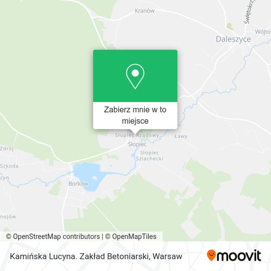 Mapa Kamińska Lucyna. Zakład Betoniarski