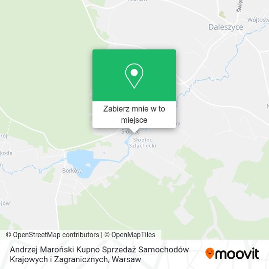 Mapa Andrzej Maroński Kupno Sprzedaż Samochodów Krajowych i Zagranicznych