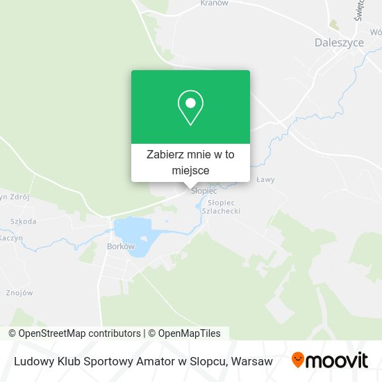 Mapa Ludowy Klub Sportowy Amator w Slopcu