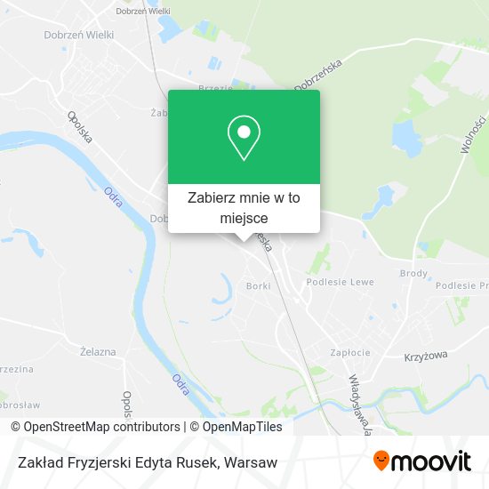 Mapa Zakład Fryzjerski Edyta Rusek