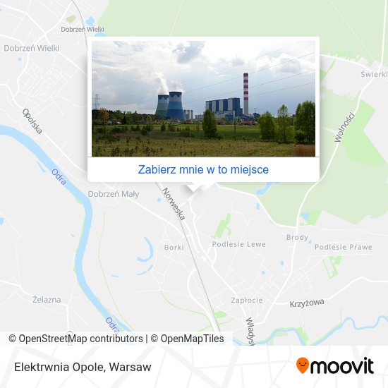 Mapa Elektrwnia Opole