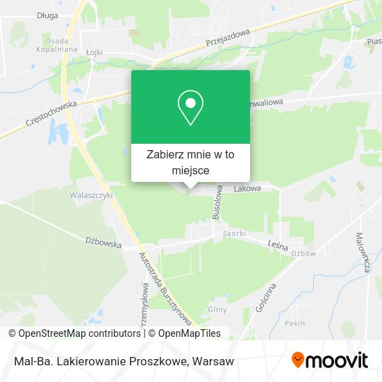 Mapa Mal-Ba. Lakierowanie Proszkowe