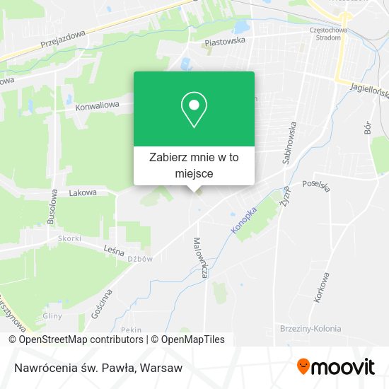 Mapa Nawrócenia św. Pawła