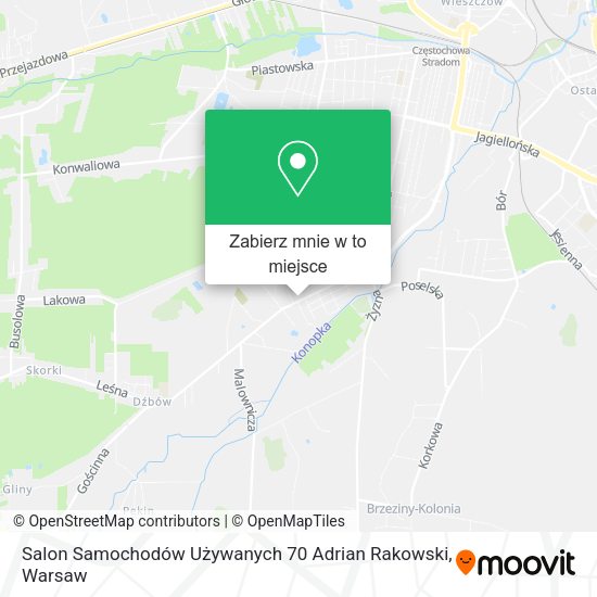 Mapa Salon Samochodów Używanych 70 Adrian Rakowski