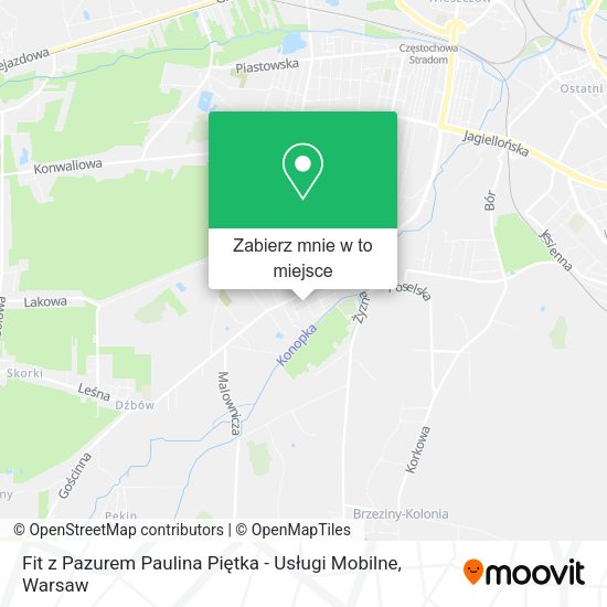 Mapa Fit z Pazurem Paulina Piętka - Usługi Mobilne