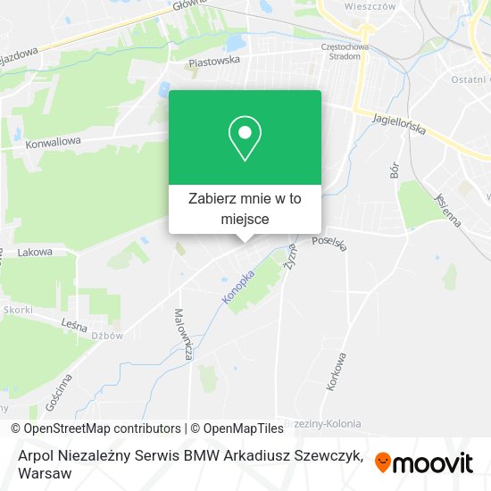 Mapa Arpol Niezależny Serwis BMW Arkadiusz Szewczyk