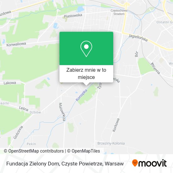 Mapa Fundacja Zielony Dom, Czyste Powietrze