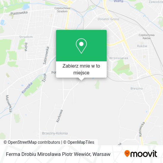 Mapa Ferma Drobiu Mirosława Piotr Wewiór