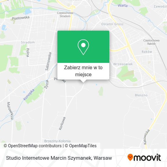 Mapa Studio Internetowe Marcin Szymanek