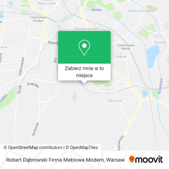 Mapa Robert Dąbrowski Firma Meblowa Modern