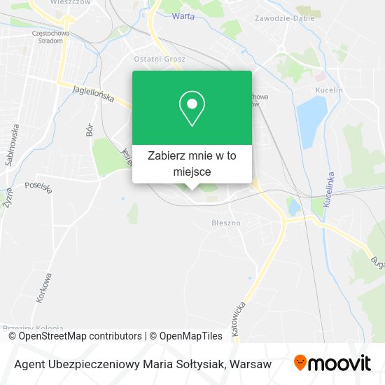 Mapa Agent Ubezpieczeniowy Maria Sołtysiak