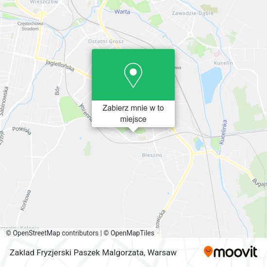 Mapa Zaklad Fryzjerski Paszek Malgorzata