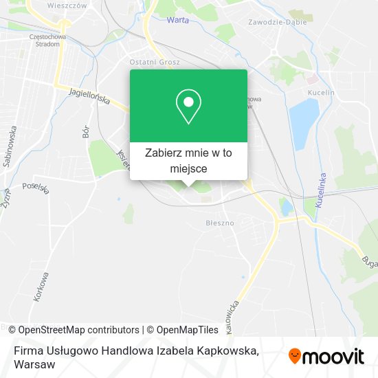 Mapa Firma Usługowo Handlowa Izabela Kapkowska